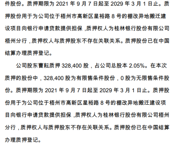 包含是否为行权融资提供质押担保的词条