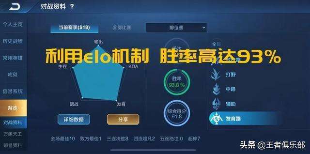 王者荣耀elo算法-王者如何利用elo机制
