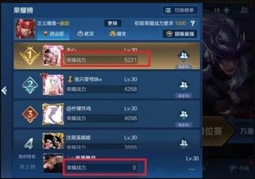 王者荣耀深圳的荣耀战力高吗的简单介绍