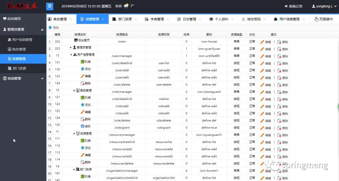 关于easyui管理系统的信息