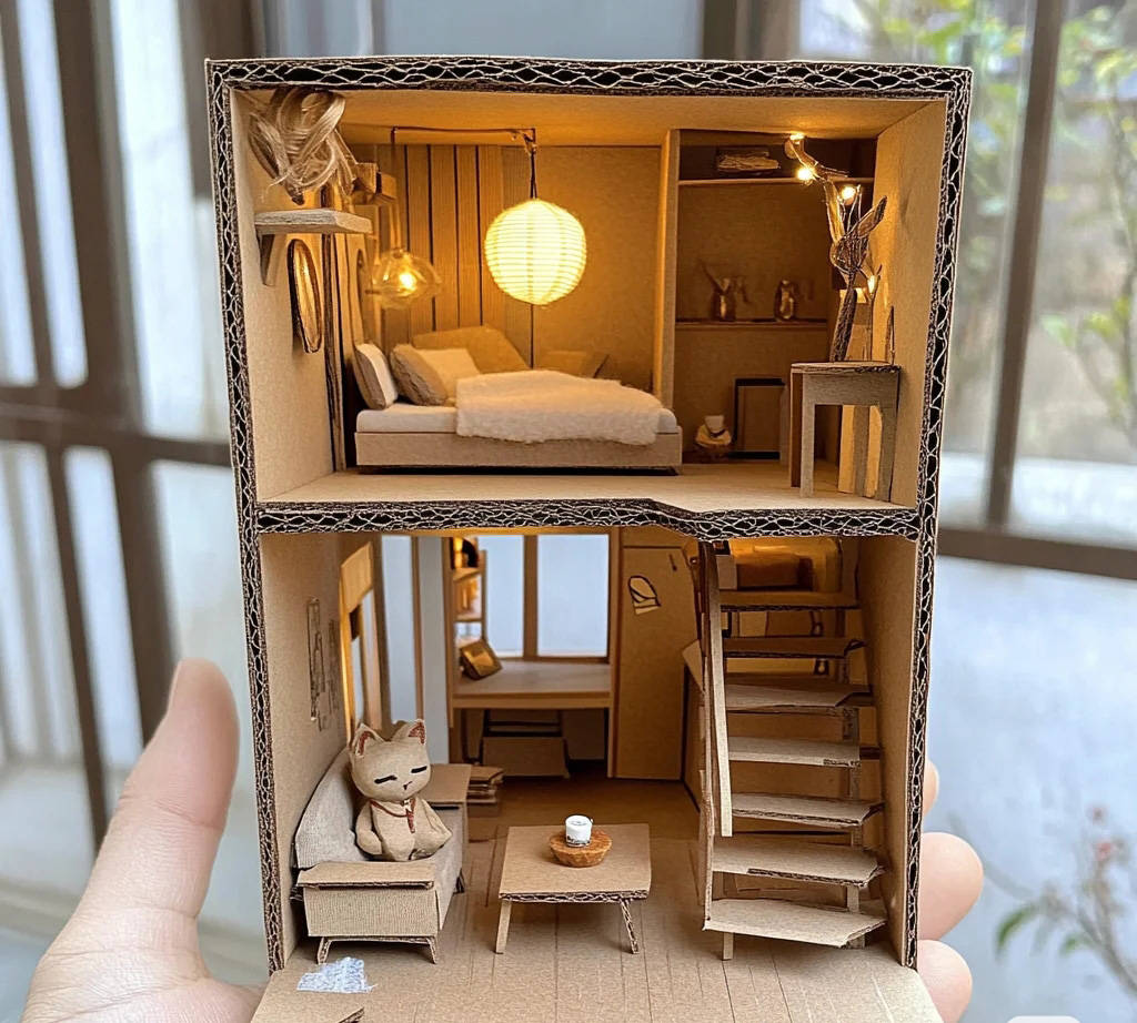 废旧纸箱子制作工艺品视频-废旧纸箱子制作工艺品视频大全