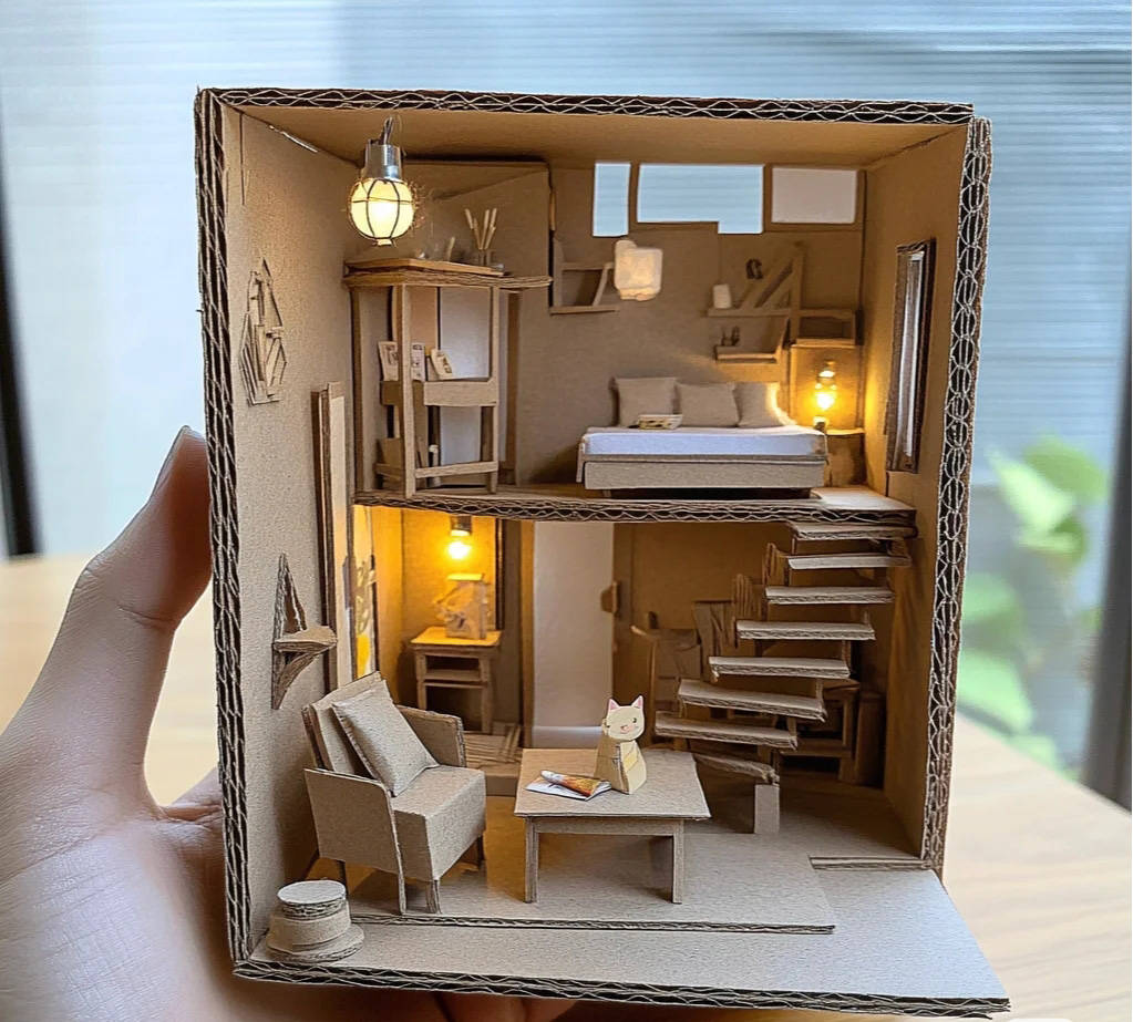 废旧纸箱子制作工艺品视频-废旧纸箱子制作工艺品视频大全